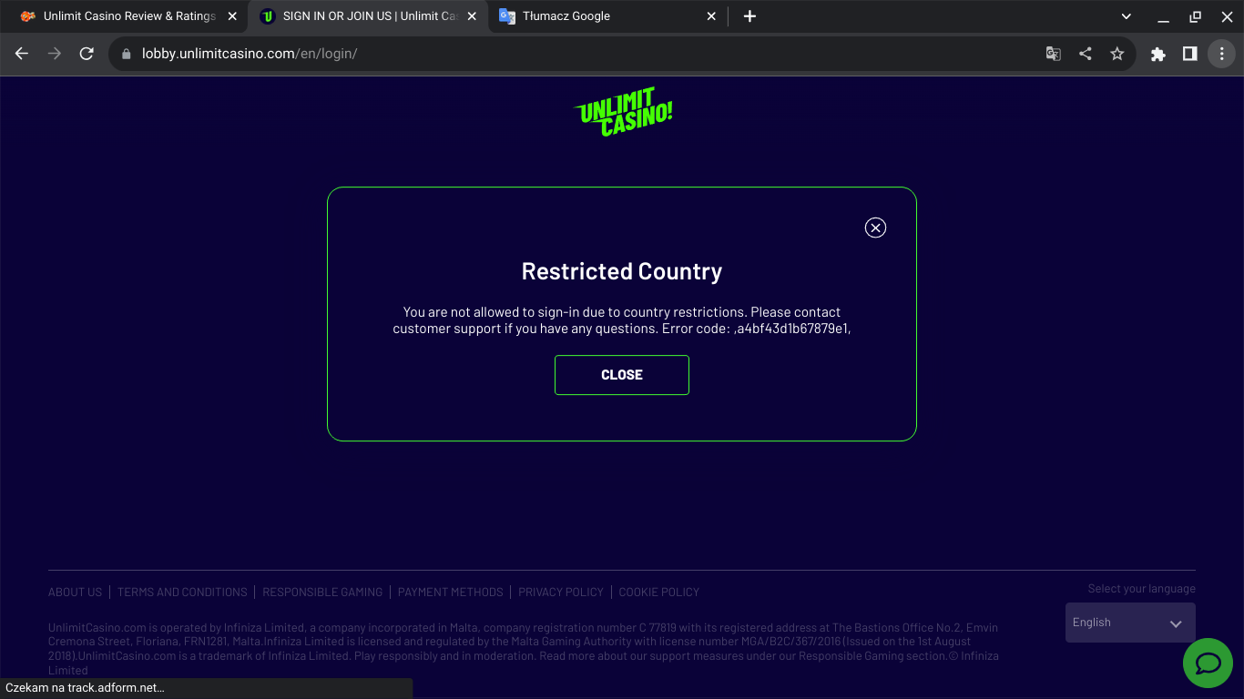 Gambling Enterprise UNLIMITED onlinekasinoutvärdering och bonusar