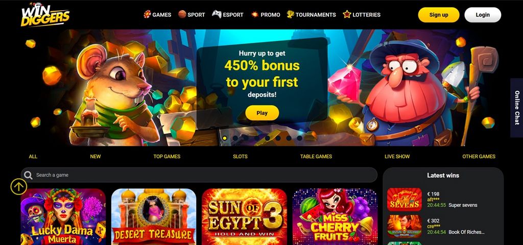 Win Diggers Casino Reviews from Athletes